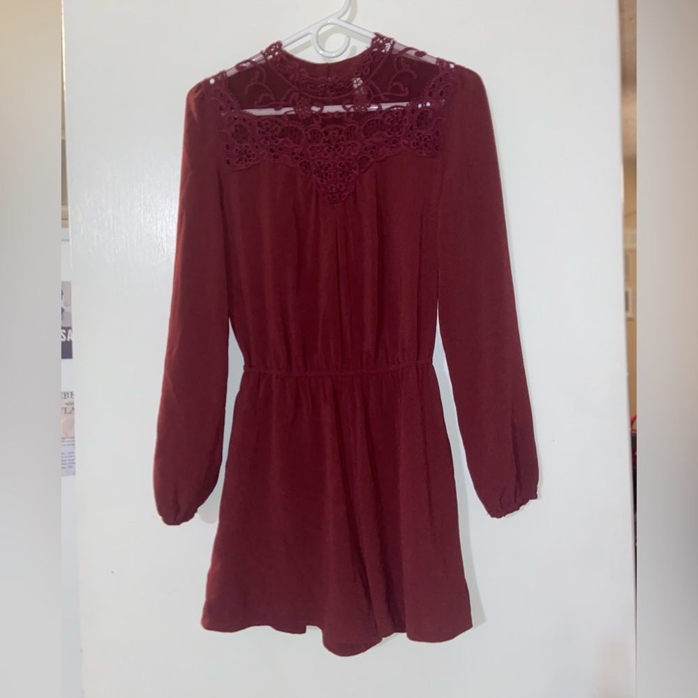 Size S maroon romper